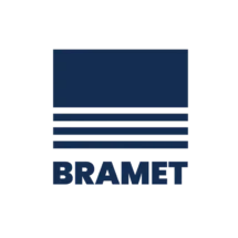 BRAMET logo firmy z rolki reklamowej